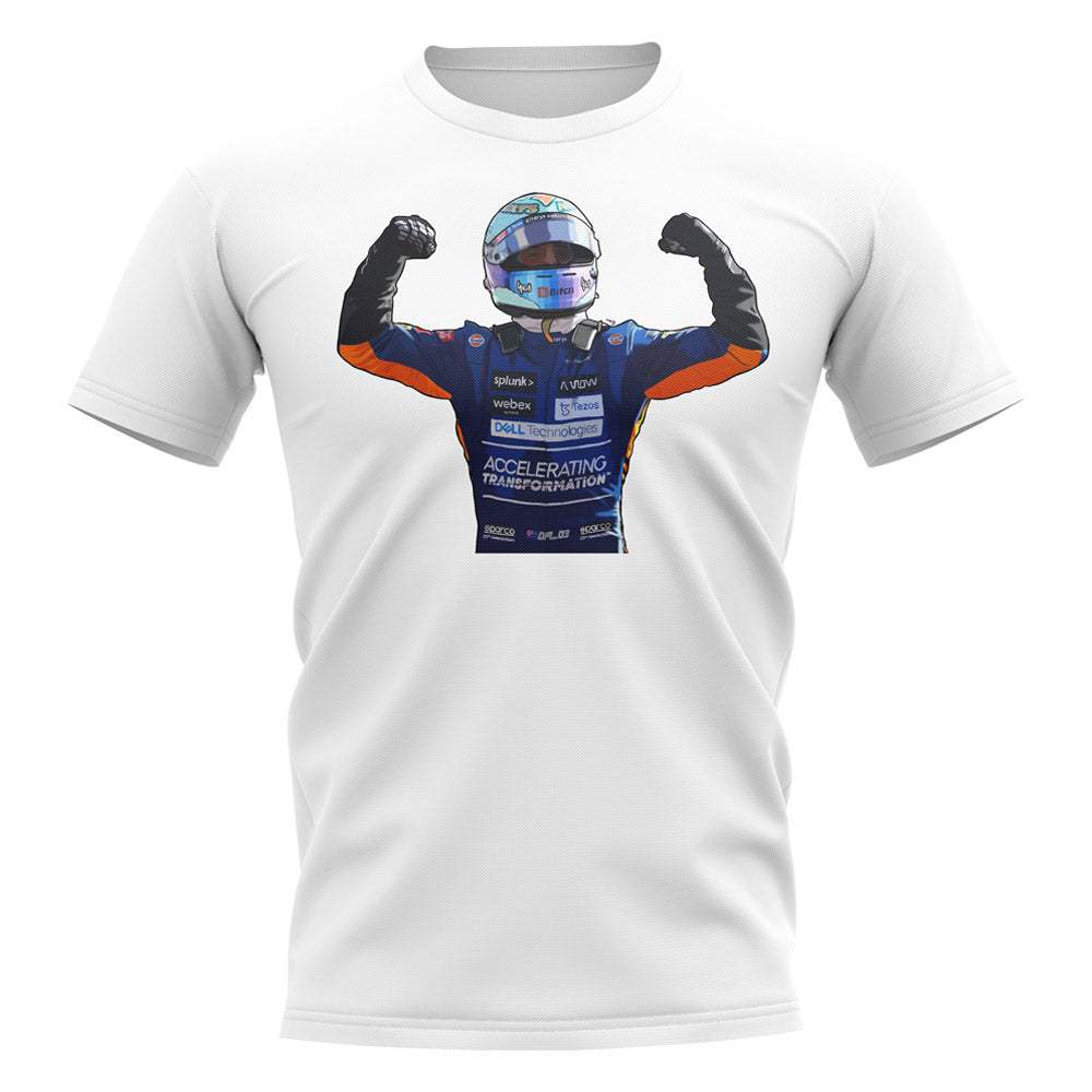 Daniel Ricciardo 2021 Monza Celebration T-Shirt (White)