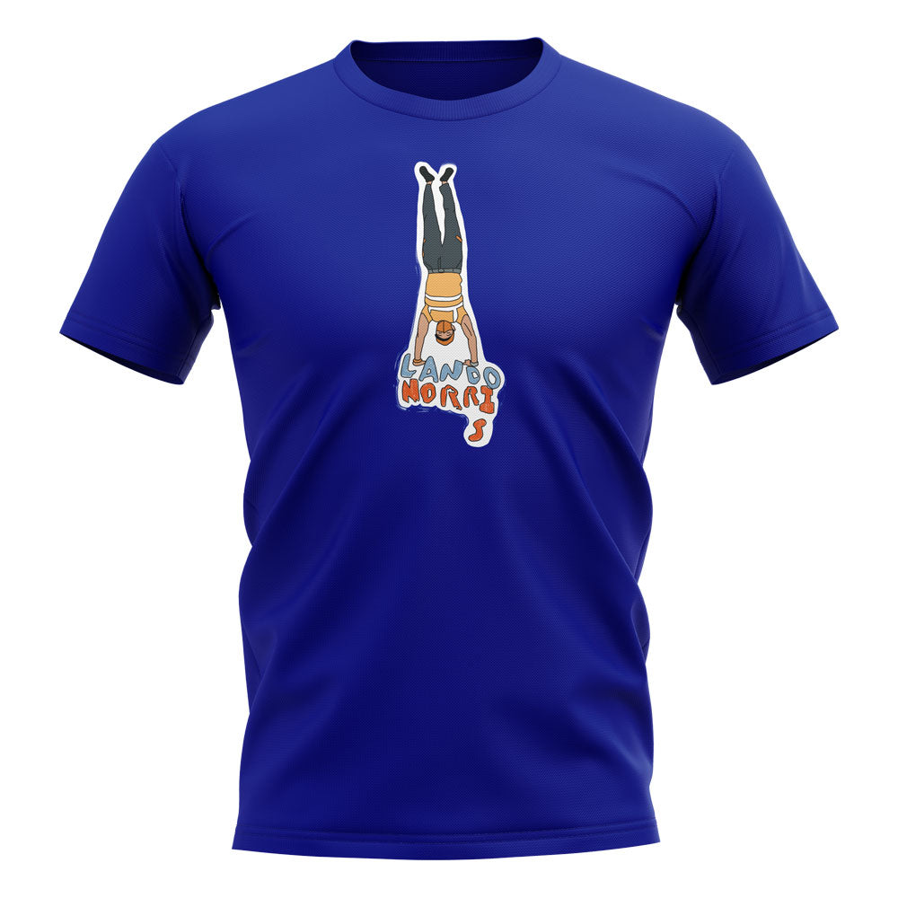 Lando Norris Handstand T-Shirt (Blue)