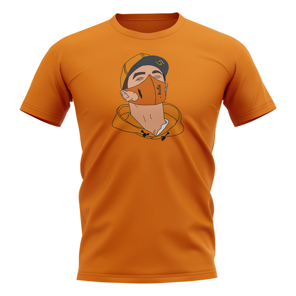 Lando Norris Headshot T-Shirt (Orange)