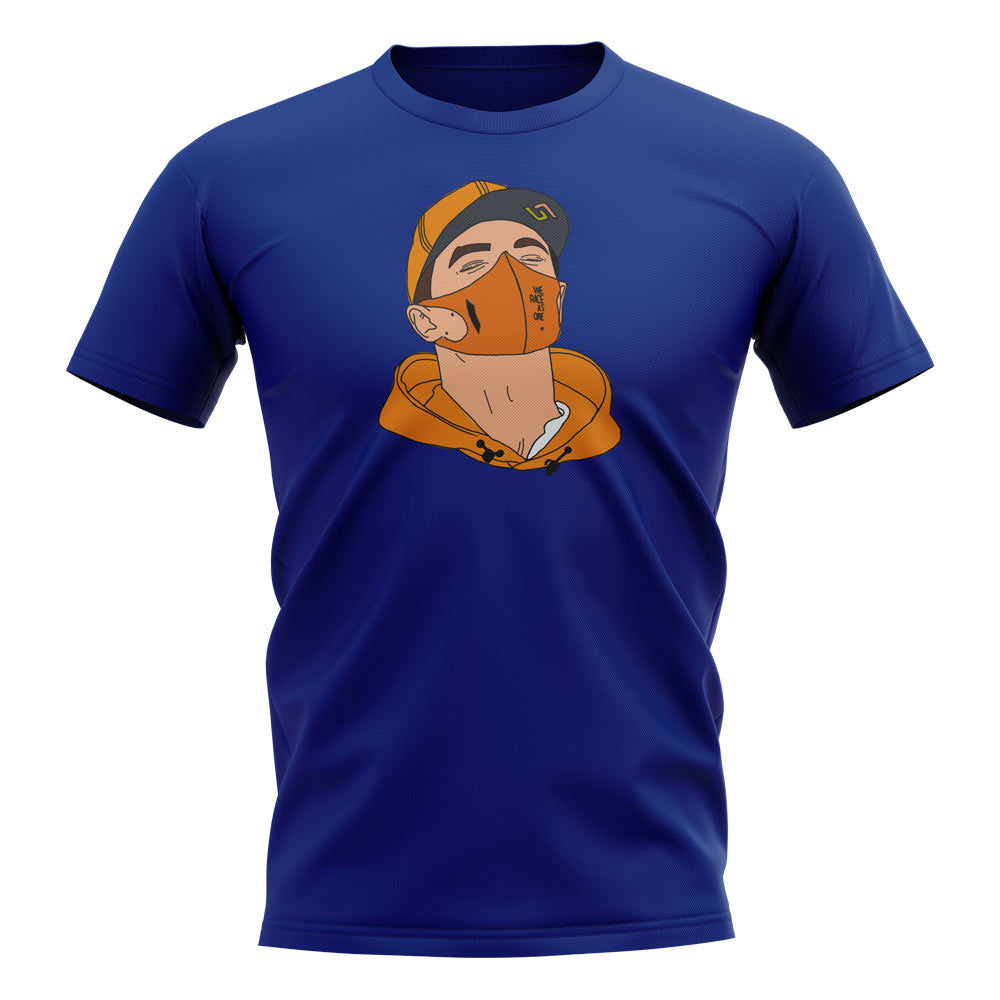 Lando Norris Headshot T-Shirt (Blue)
