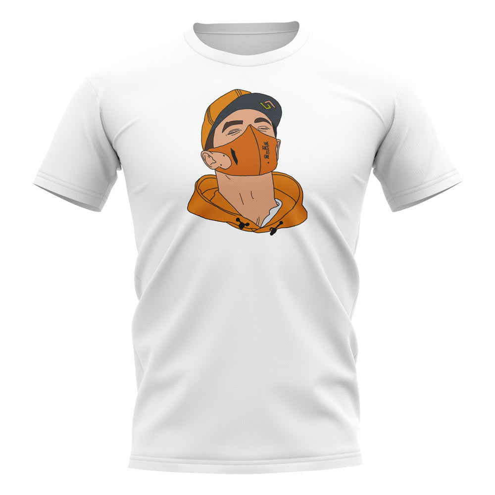 Lando Norris Headshot T-Shirt (White)