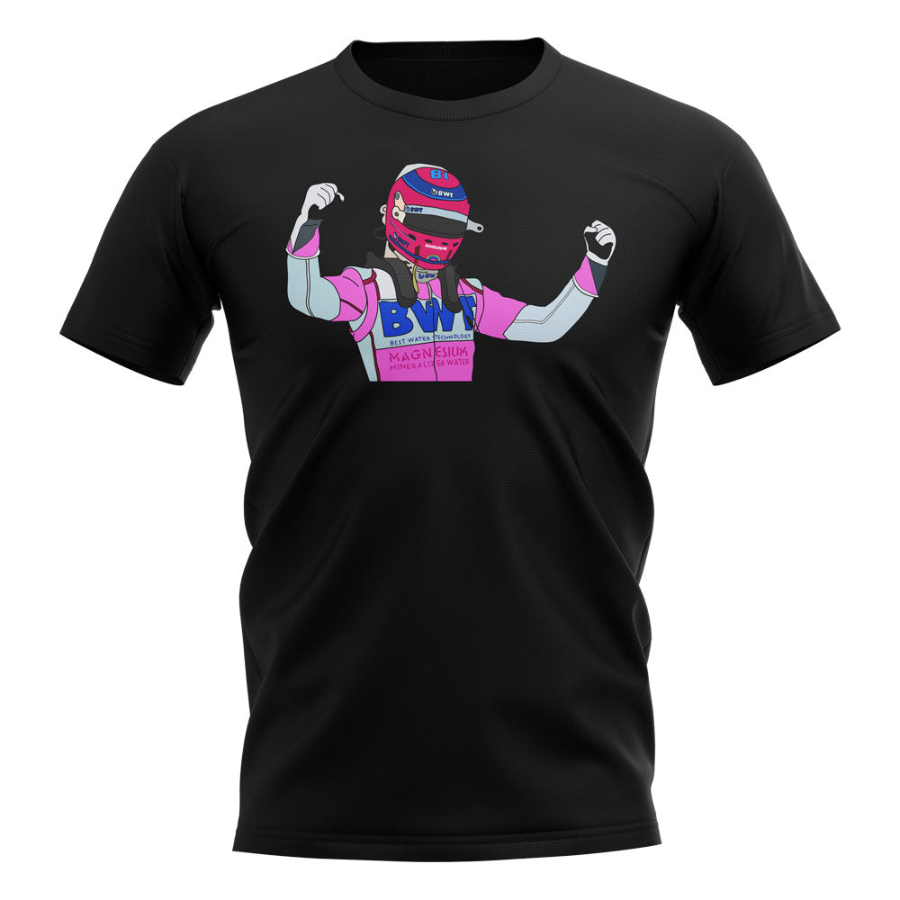 Lance Stroll Turkey Pole Sitter Celebration T-Shirt (Black)