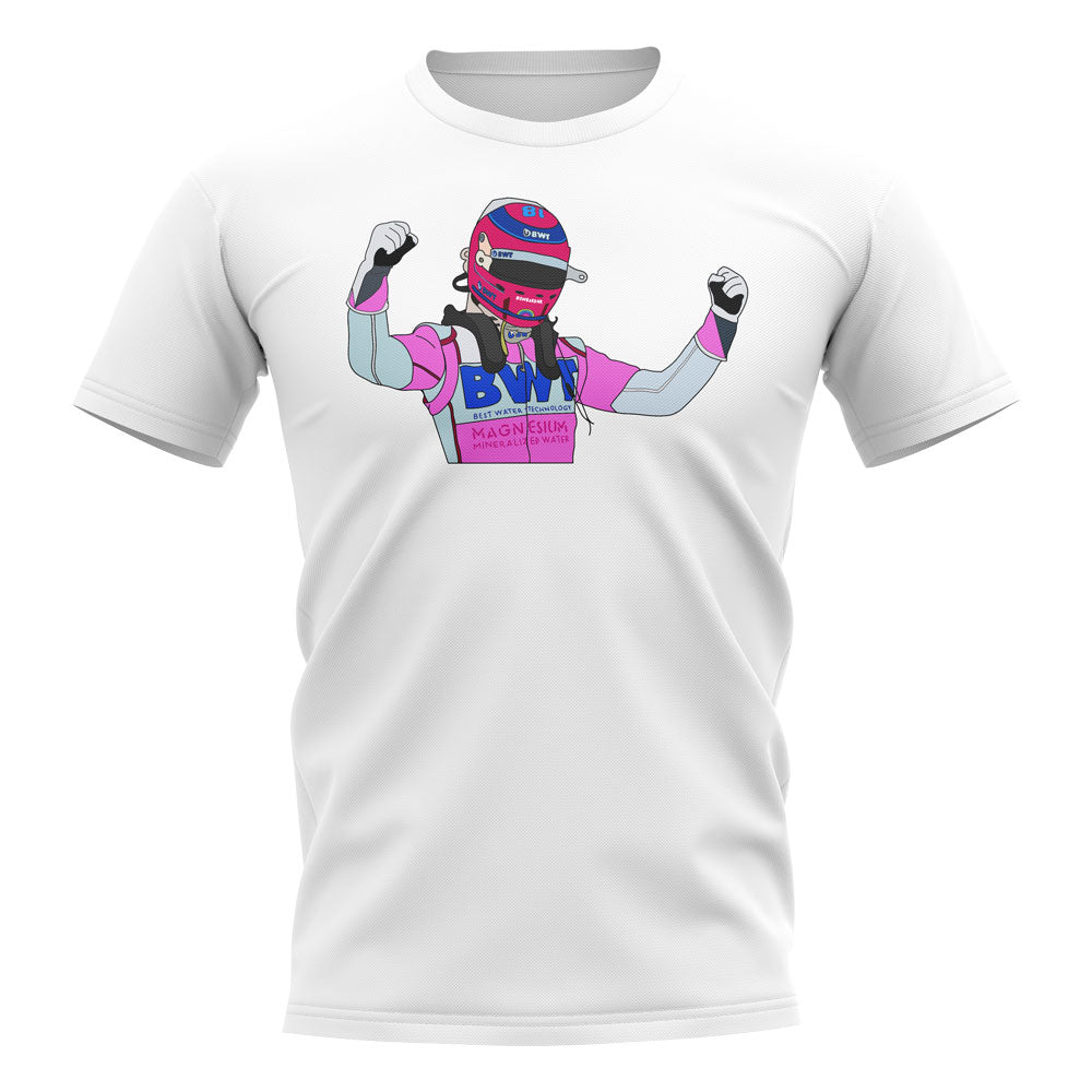 Lance Stroll Turkey Pole Sitter Celebration T-Shirt (White)