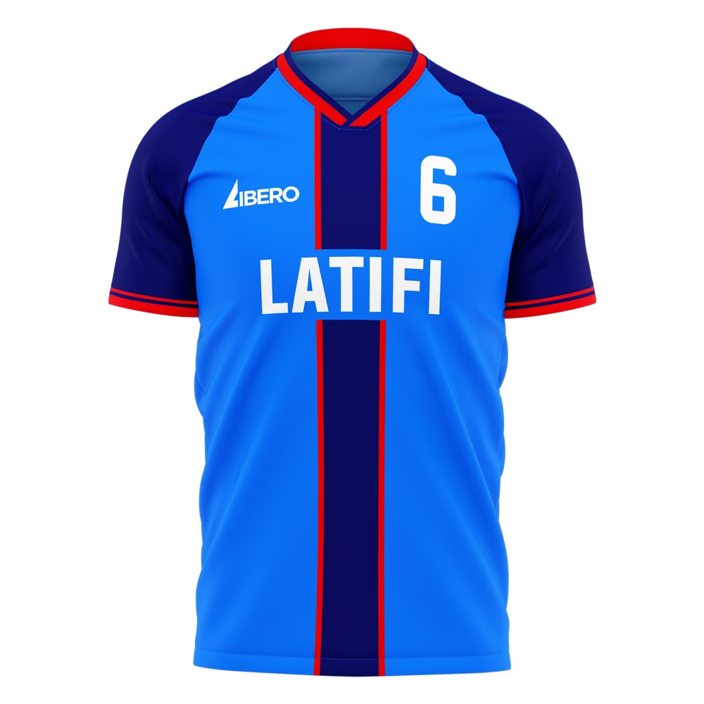 2022 Latifi #6 Stripe Concept Football Shirt