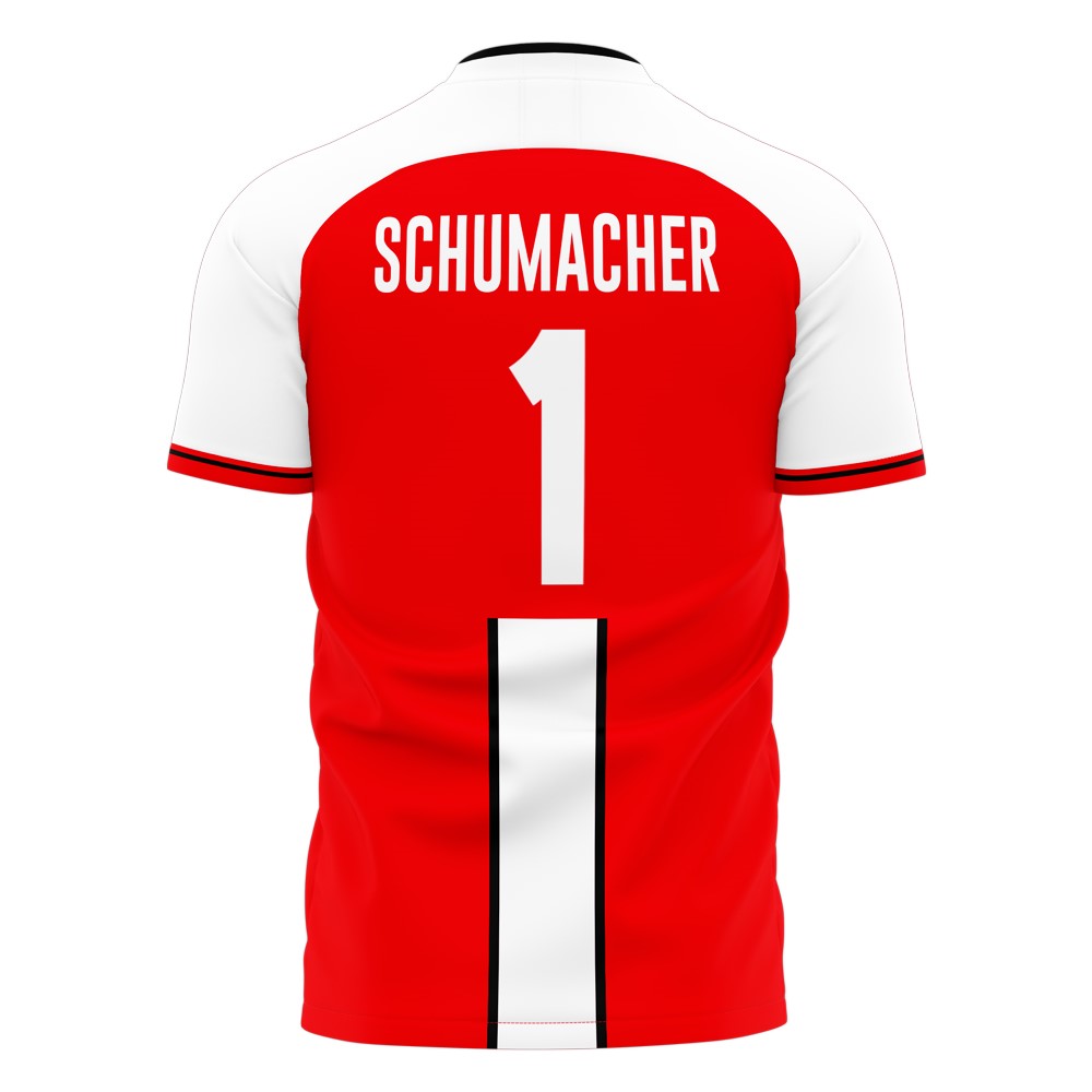 2004 Schumacher #1 Stripe Concept Football Shirt