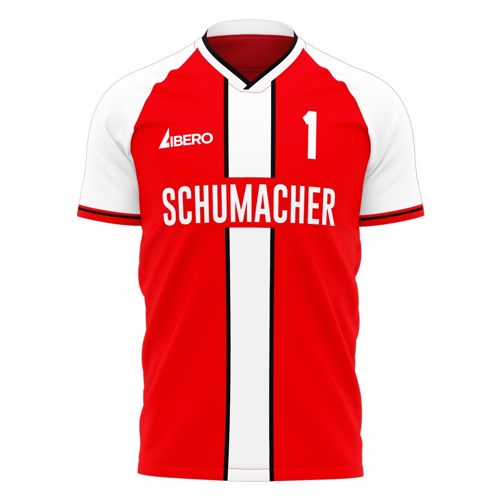 2004 Schumacher #1 Stripe Concept Football Shirt
