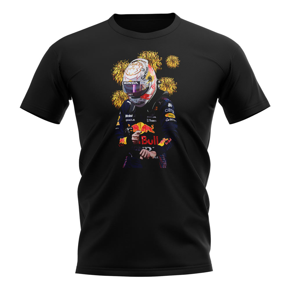 Max Verstappen 2021 World Champion T-Shirt (Black)