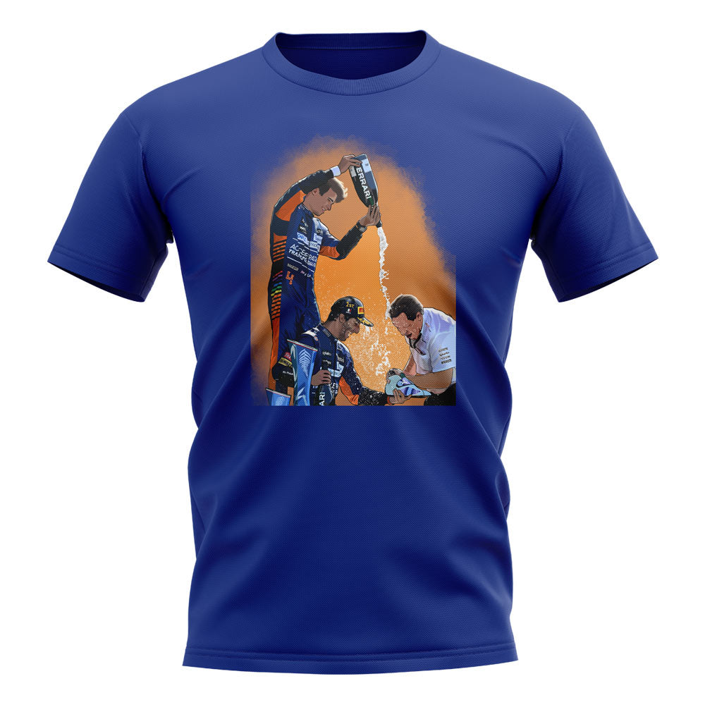 McLaren 2021 Monza Podium T-Shirt (Blue)