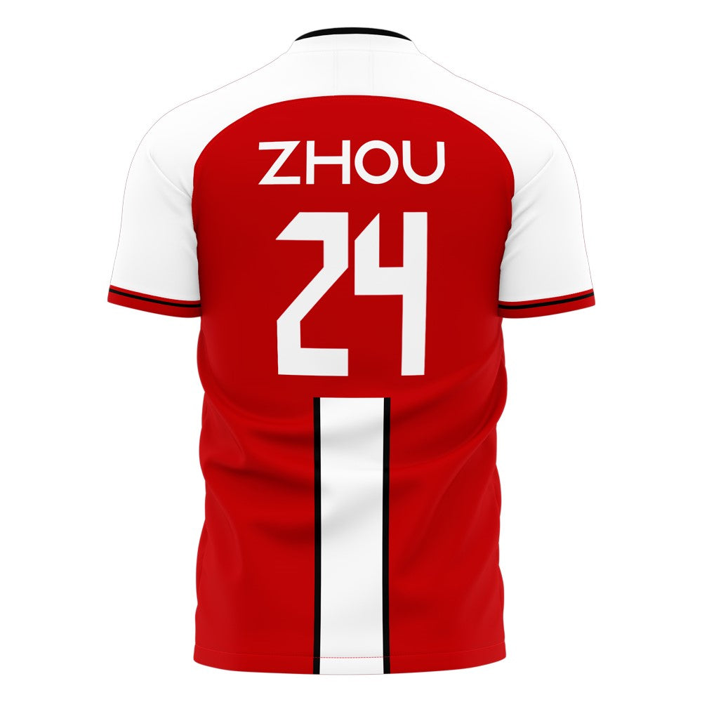 2022 Zhou #24 Stripe Concept Football Shirt