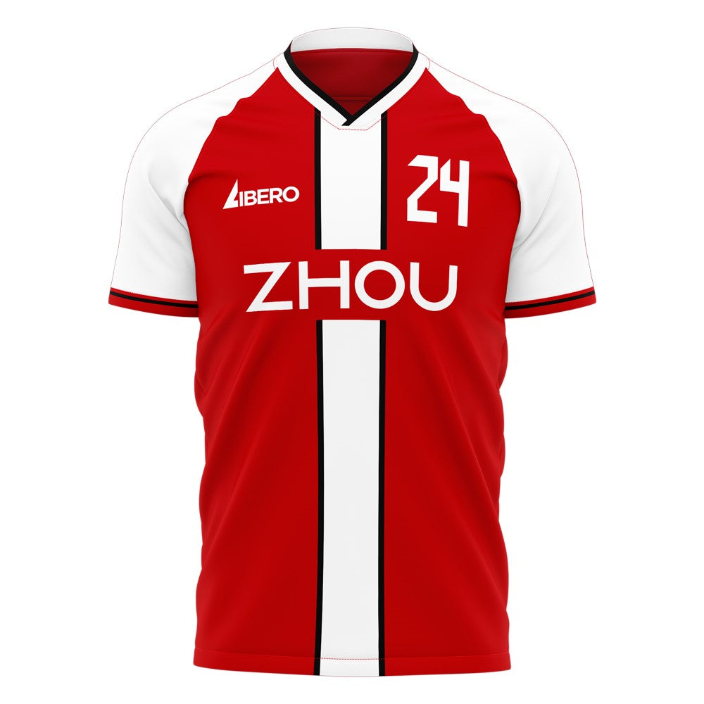 2022 Zhou #24 Stripe Concept Football Shirt