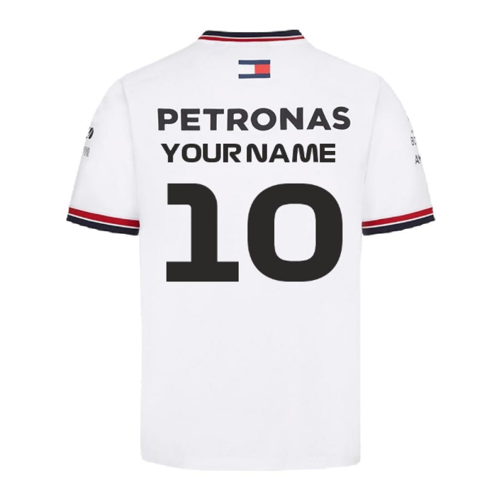 2022 Mercedes Driver Tee (White) - Kids (Your Name)_2