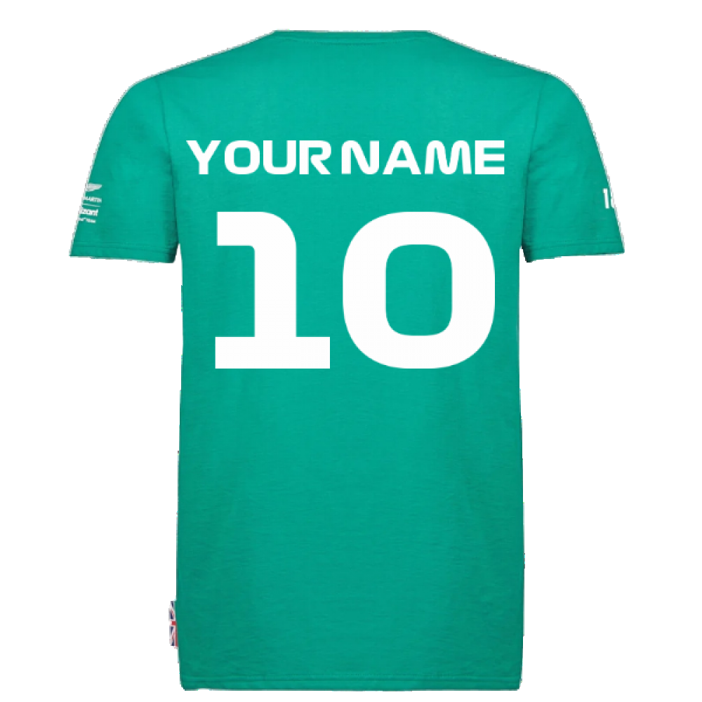 2022 Aston Martin Official LS T-Shirt (Green) (Your Name)_2