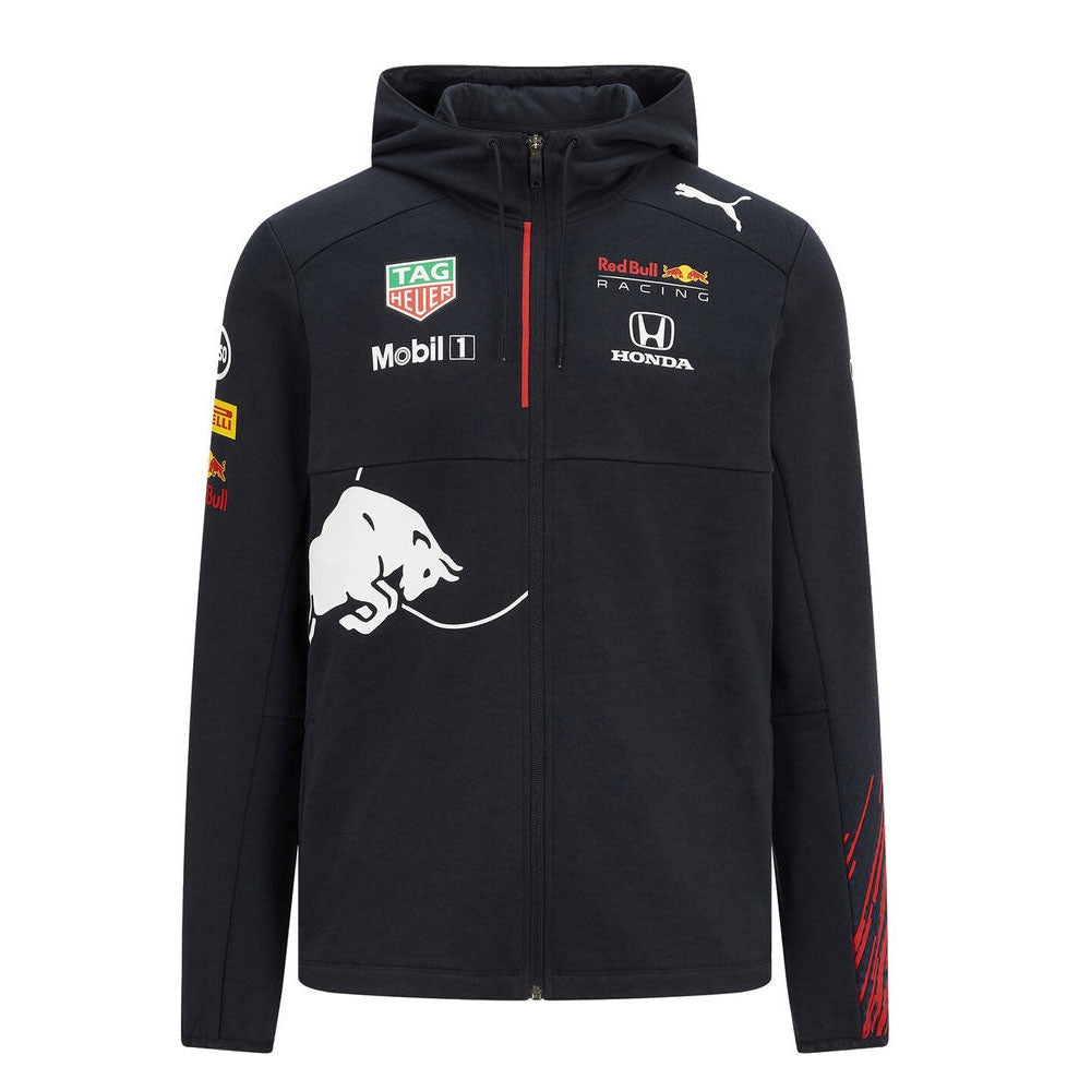 2021 Red Bull Team Hooded Sweat Jacket (Navy)