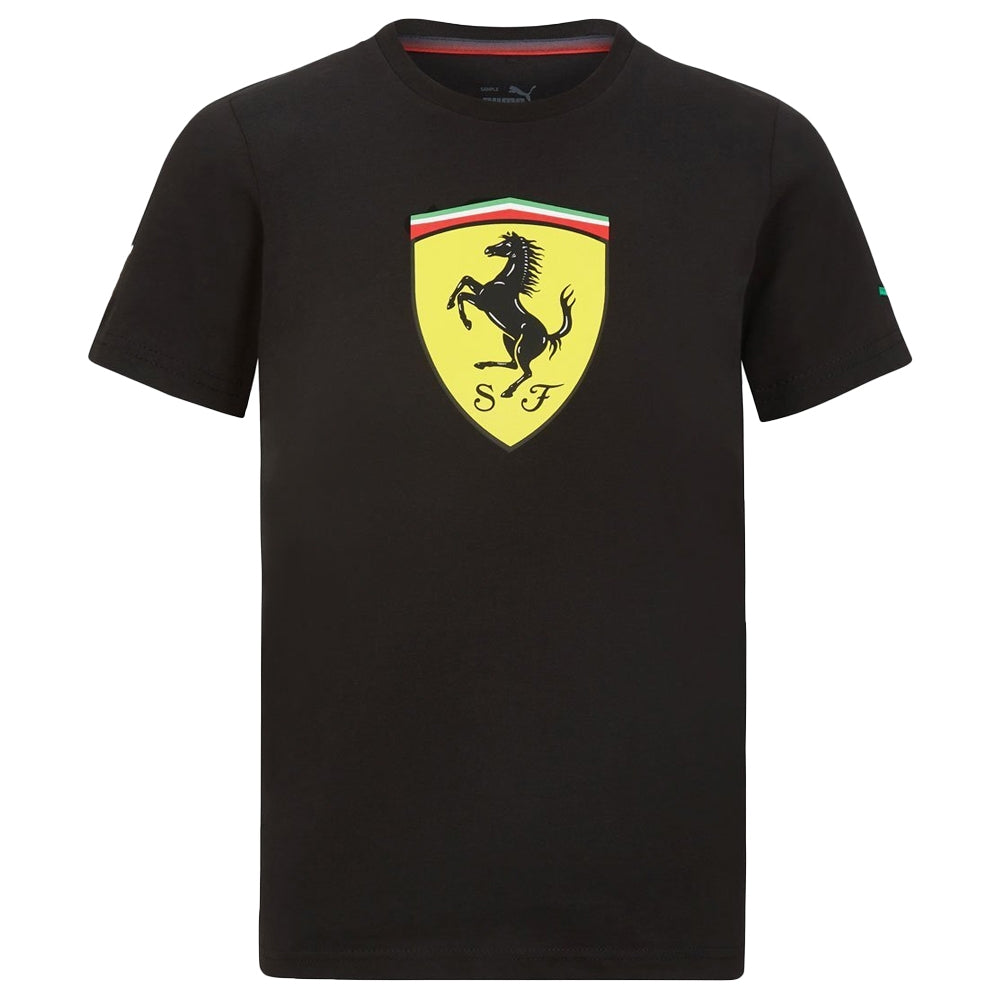 2022 Ferrari Fanwear Large Shield Tee (Black)_0