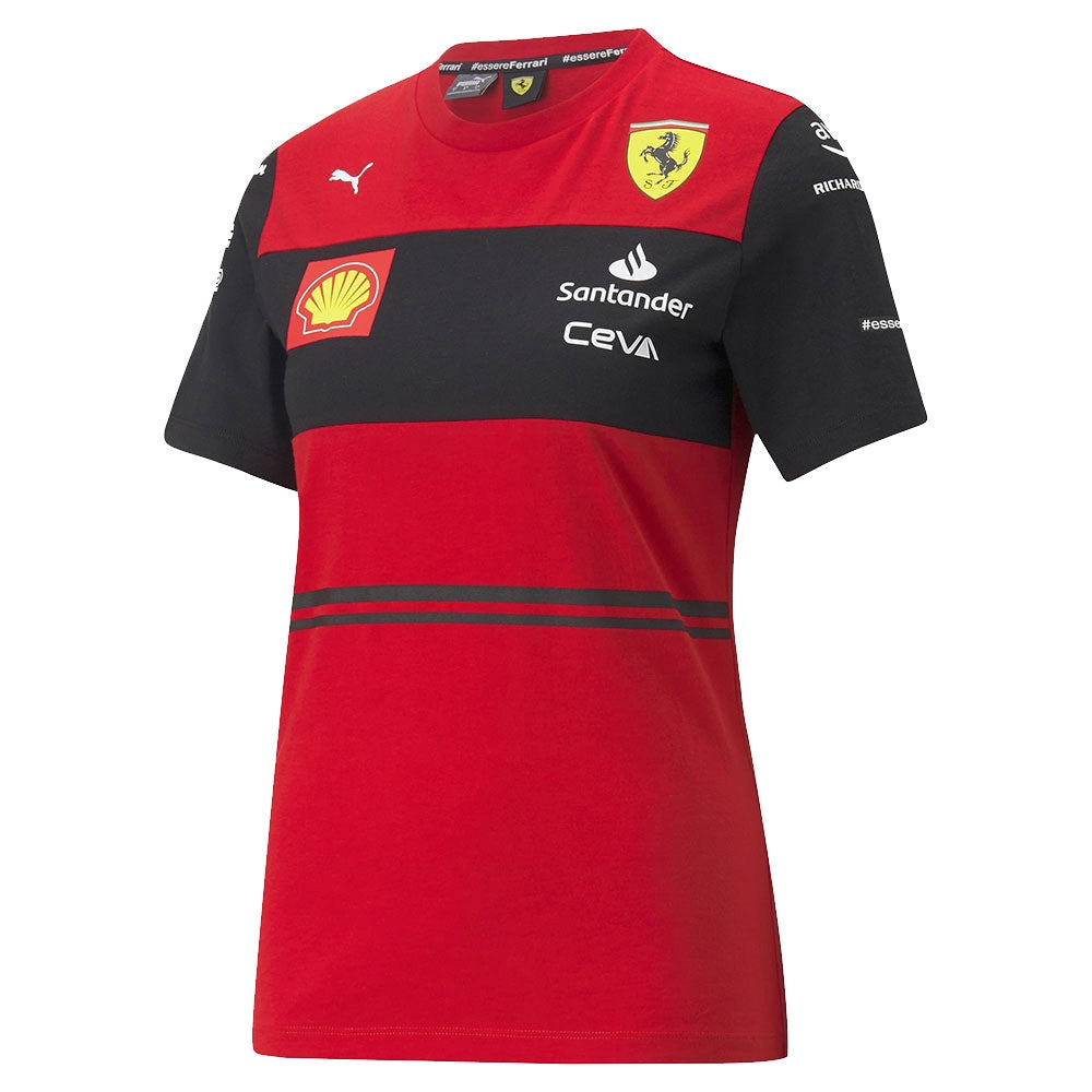 2022 Ferrari Team Tee (Red) - Womens_0