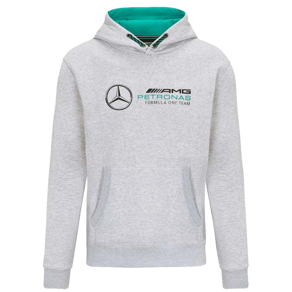 2022 Mercedes Logo Hooded Sweat (Grey)_0