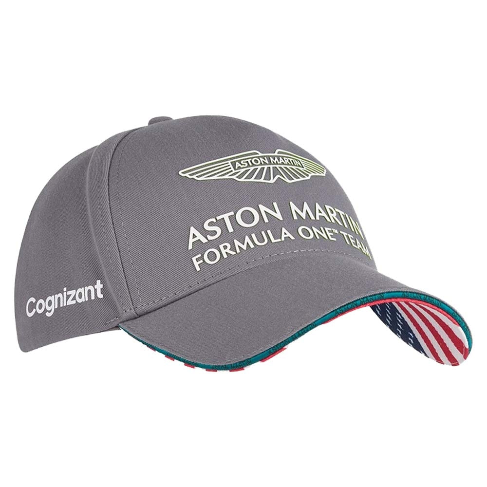 2022 Aston Martin Official Team Limited Edition Cap-USA (Grey)_1