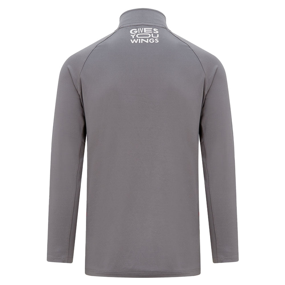 2022 Red Bull Racing LS Zip Tech Tee (Grey)_1