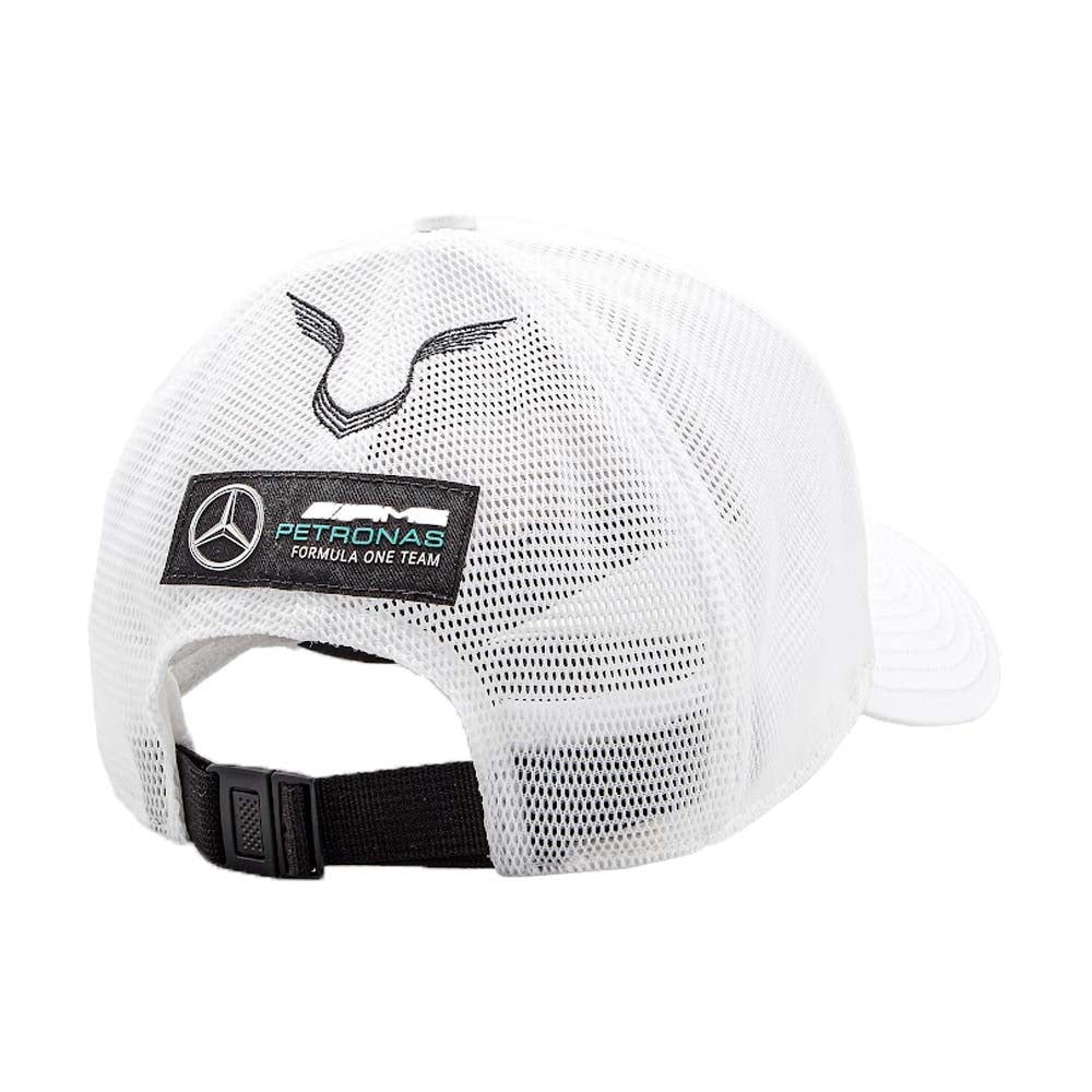 2022 Mercedes Hamilton Driver Trucker Cap White_1