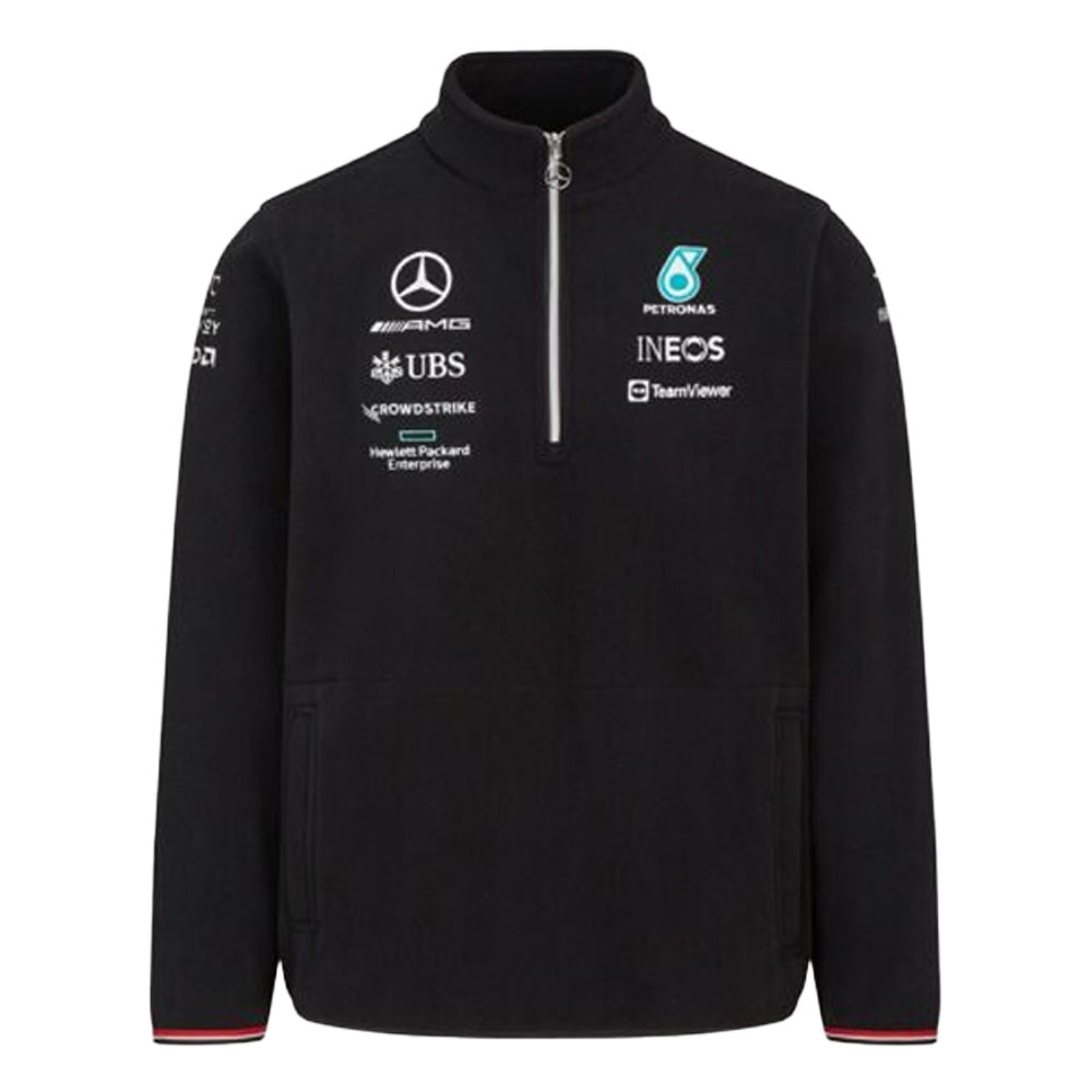 2022 Mercedes Half Zip Fleece (Black)_0