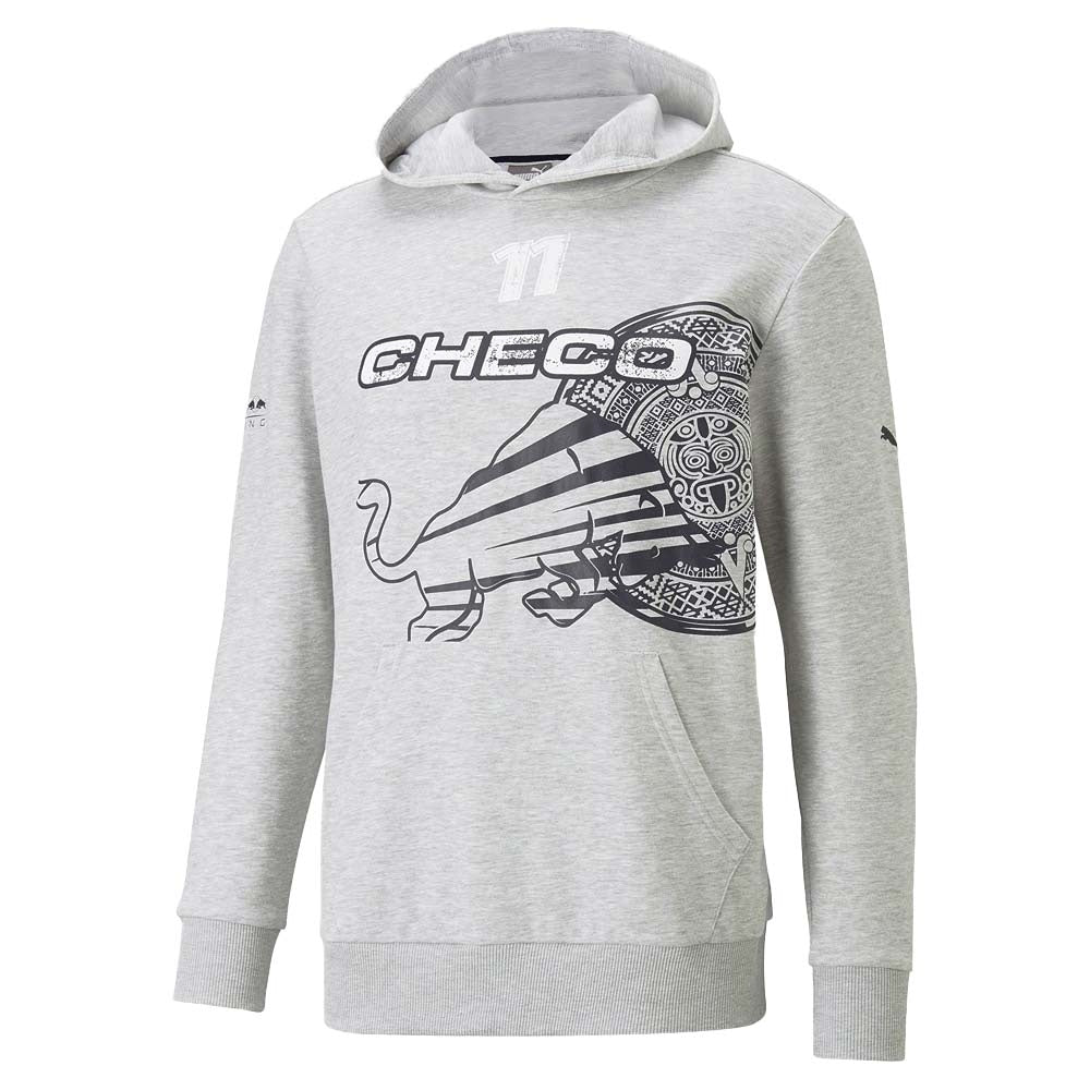 2022 Red Bull Checo Logo Hoodie - Light Grey_0