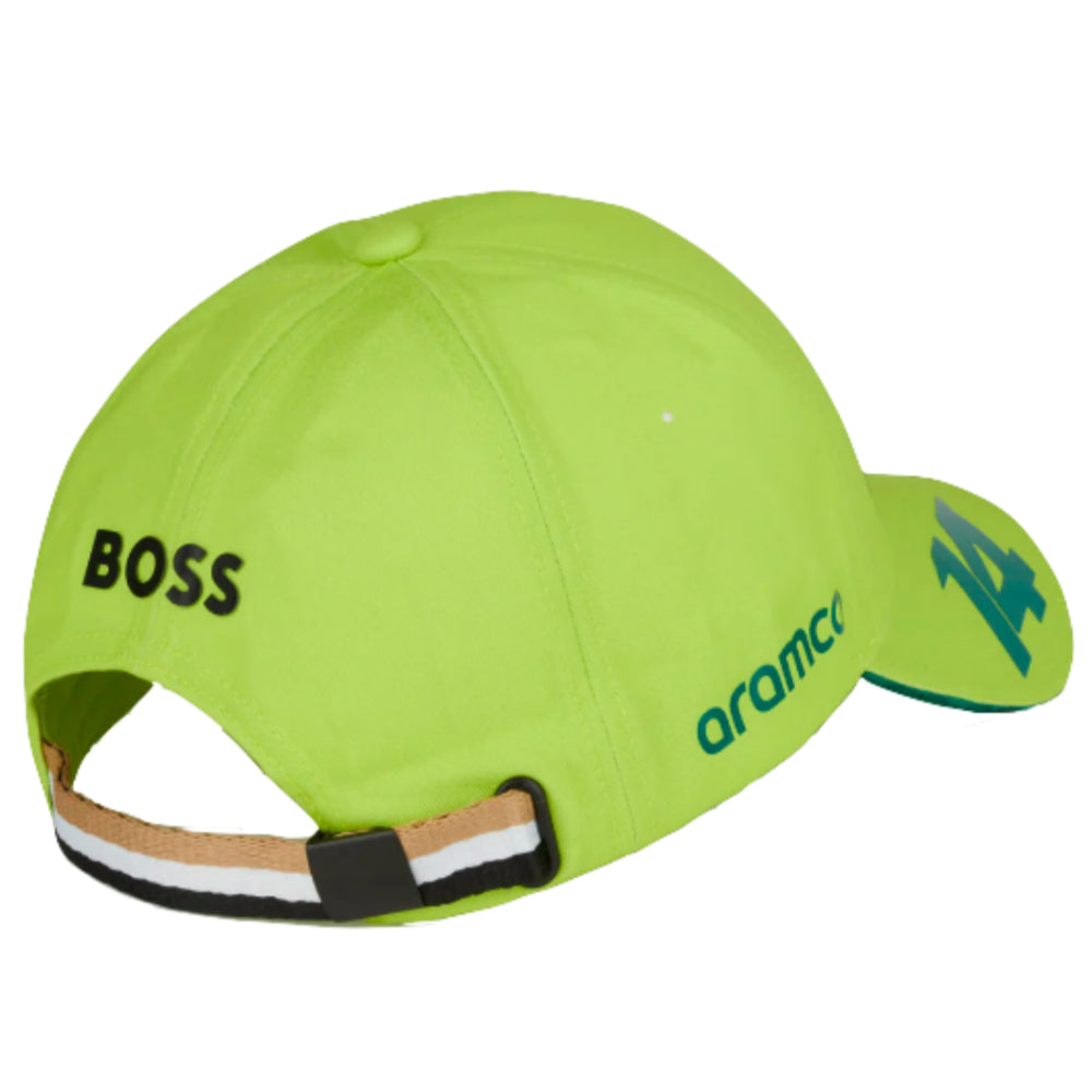 2023 Aston Martin Official Fernando Alonso Cap - Lime_1