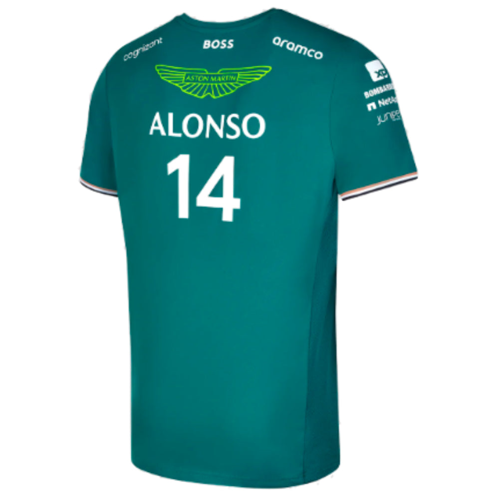 2023 Aston Martin Official Driver Tee Alonso (Green)_1