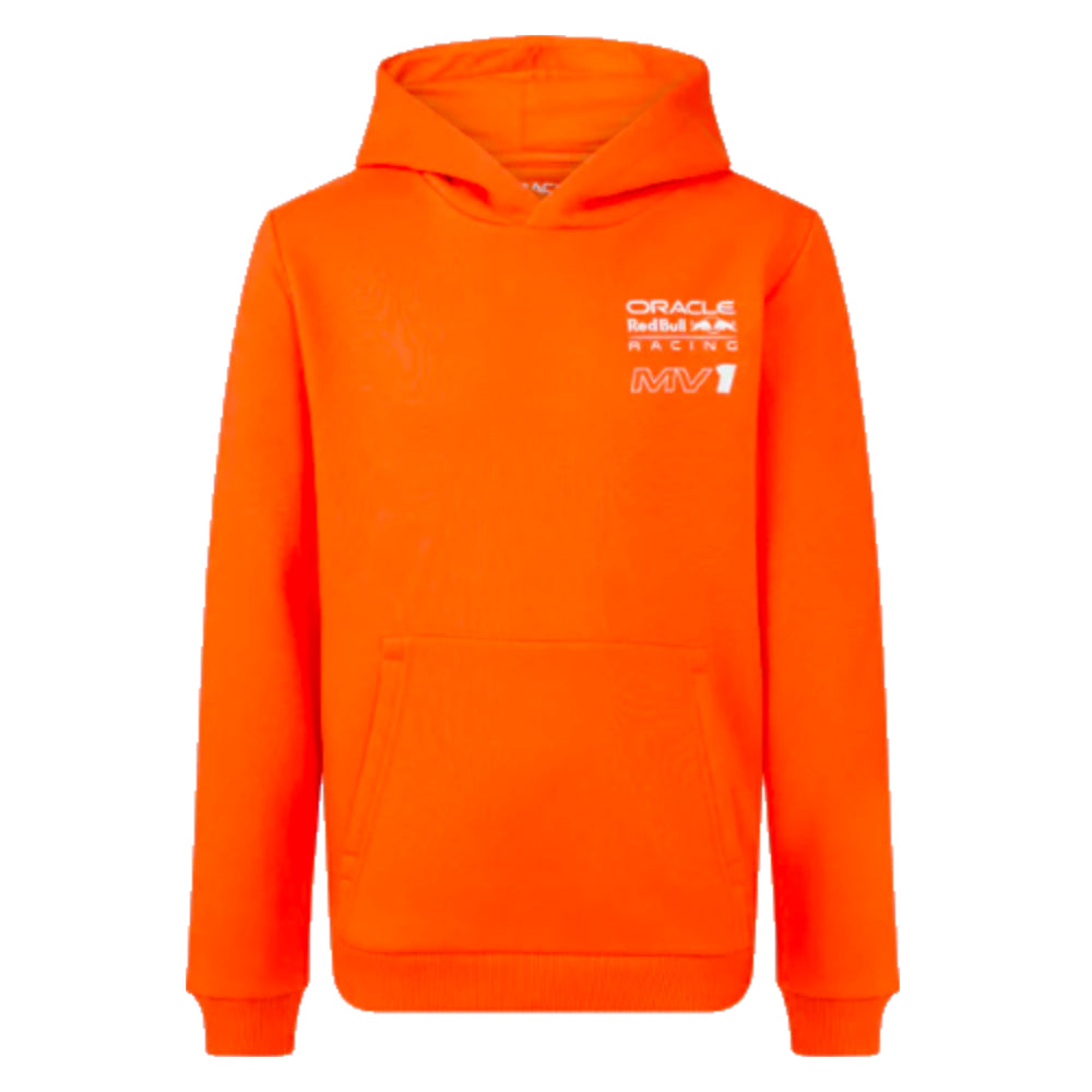 2023 Red Bull Racing Max Verstappen Driver Hoodie Orange (Kids)_0