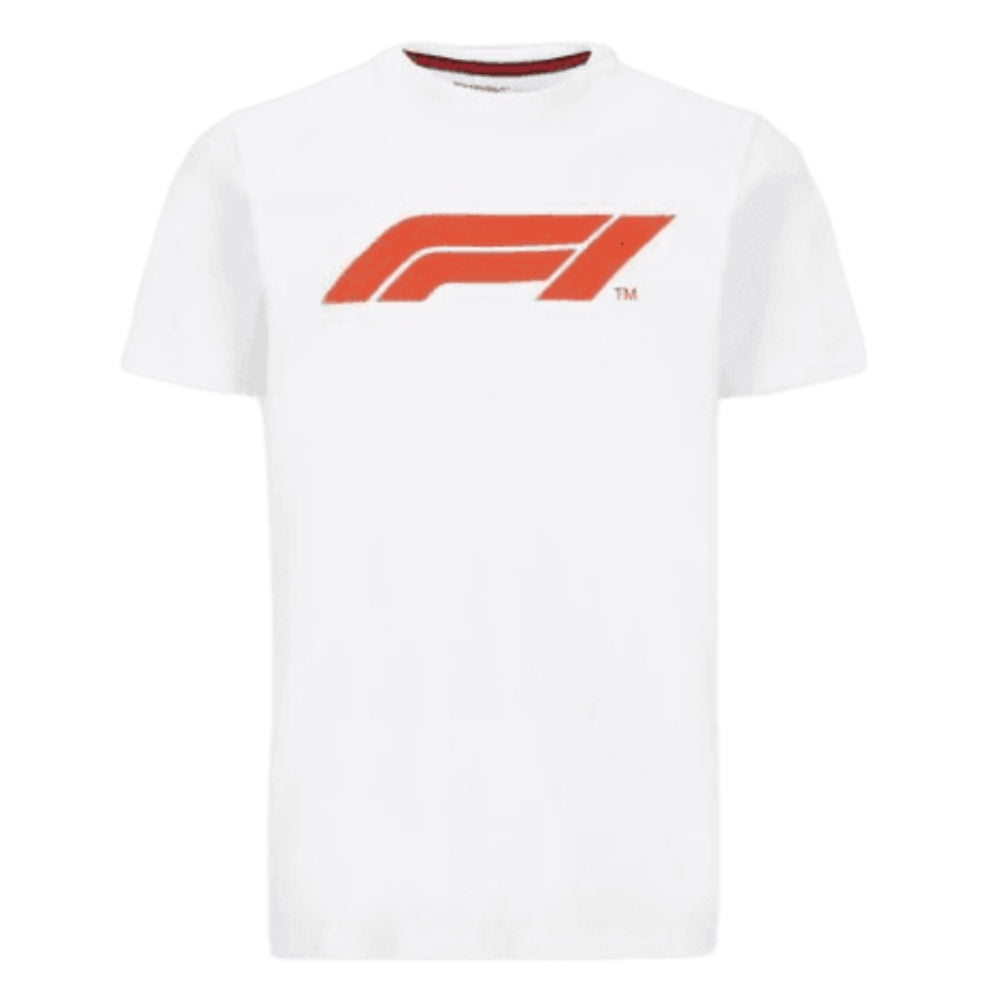 2023 F1 Formula One Mens Large Logo Tee (White)_0