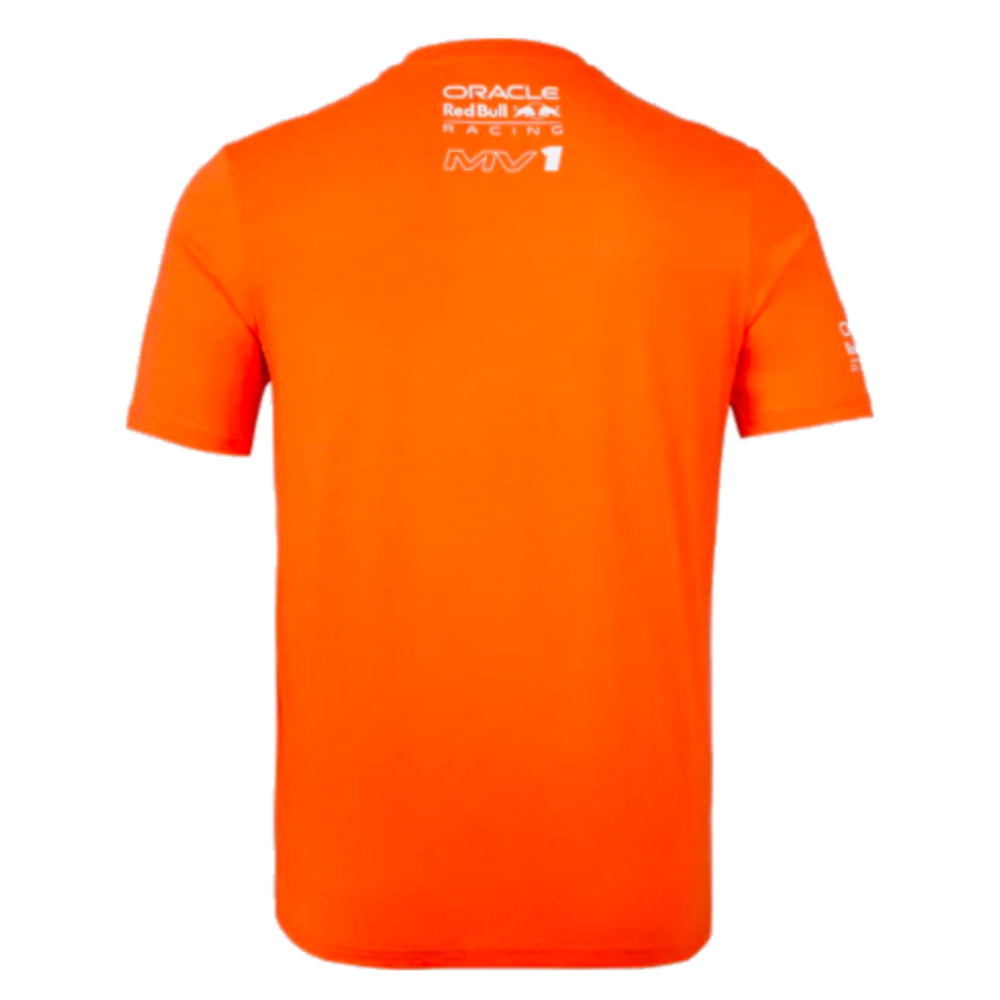 2023 Red Bull Racing Max Verstappen Driver T-Shirt - Exotic Orange_1