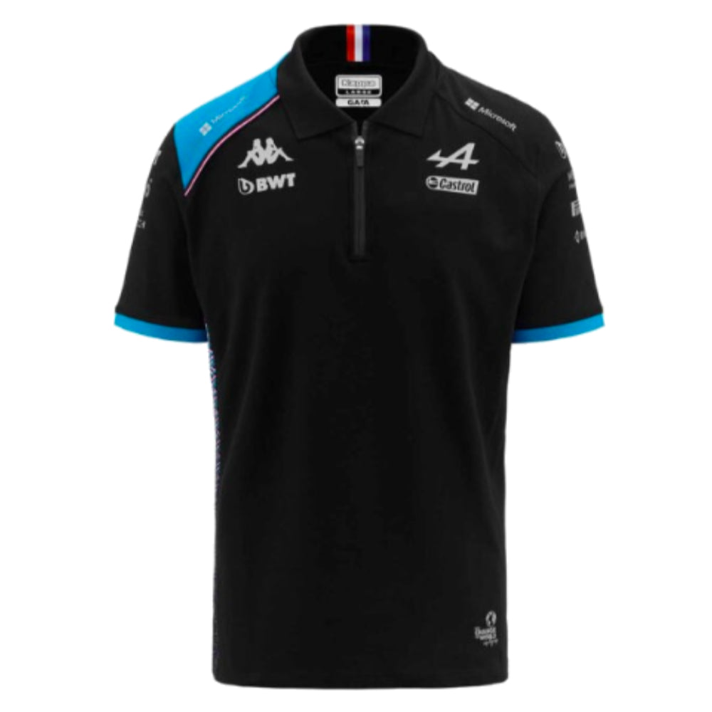 2023 Alpine Team Polo Shirt (Black)_0