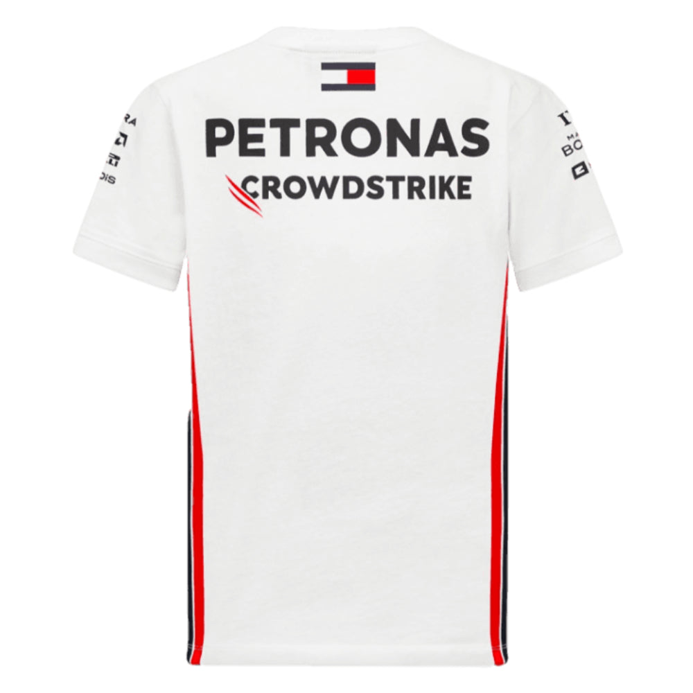 2023 Mercedes Driver Tee (White) - Kids_1