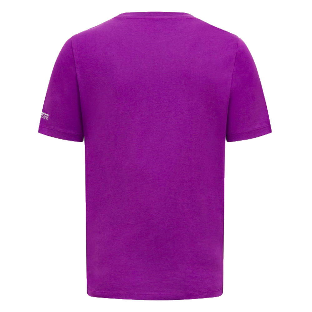 2023 Mercedes AMG Petronas Lewis Hamilton Logo Tee (Purple)_1