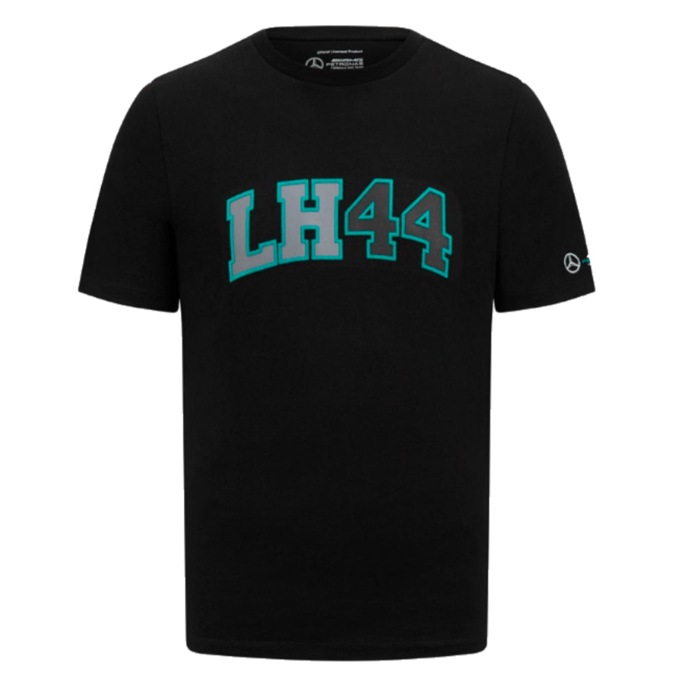 2023 Mercedes Lewis Hamilton LH44 Tee (Black)_0