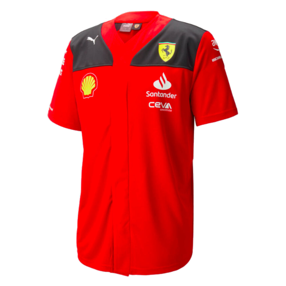 2023 Scuderia Ferrari Replica Baseball Jersey (Red)_0