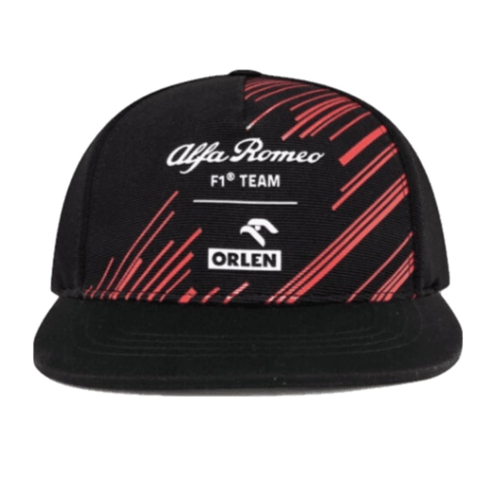 2023 Alfa Romeo Flat Brim Cap (Black)_0