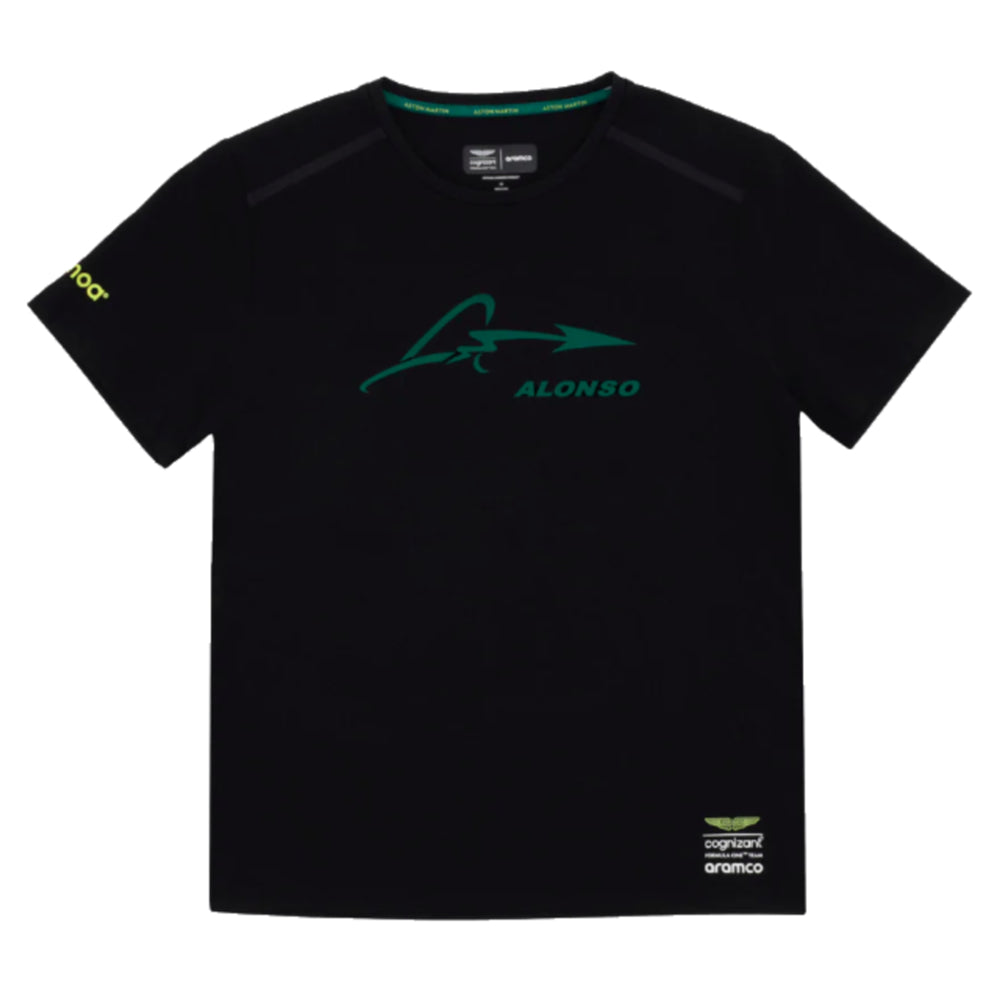 2023 Aston Martin Lifestyle Alonso T-Shirt (Black)_0