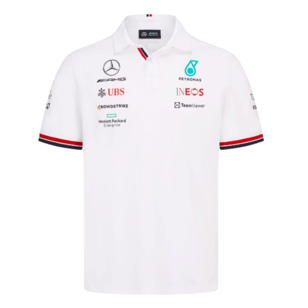 2022 Mercedes Team Polo Shirt (White)_0