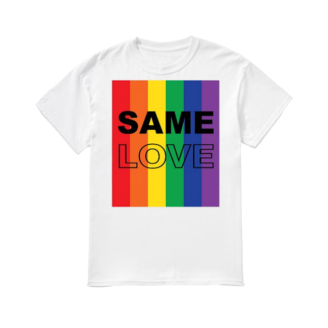 Sebastian Vettel Same Love LGBTQ+ T-Shirt (White)
