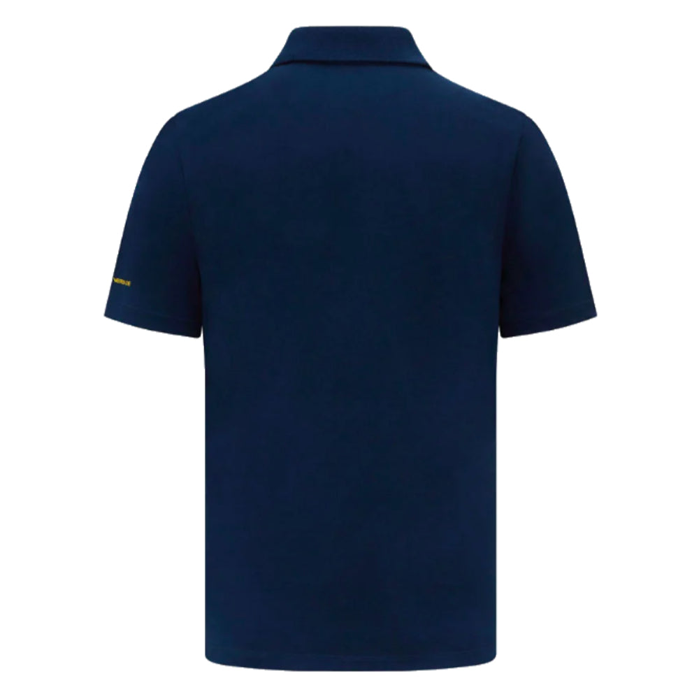 Ayrton Senna F1 Crew Polo Shirt (Navy)_1