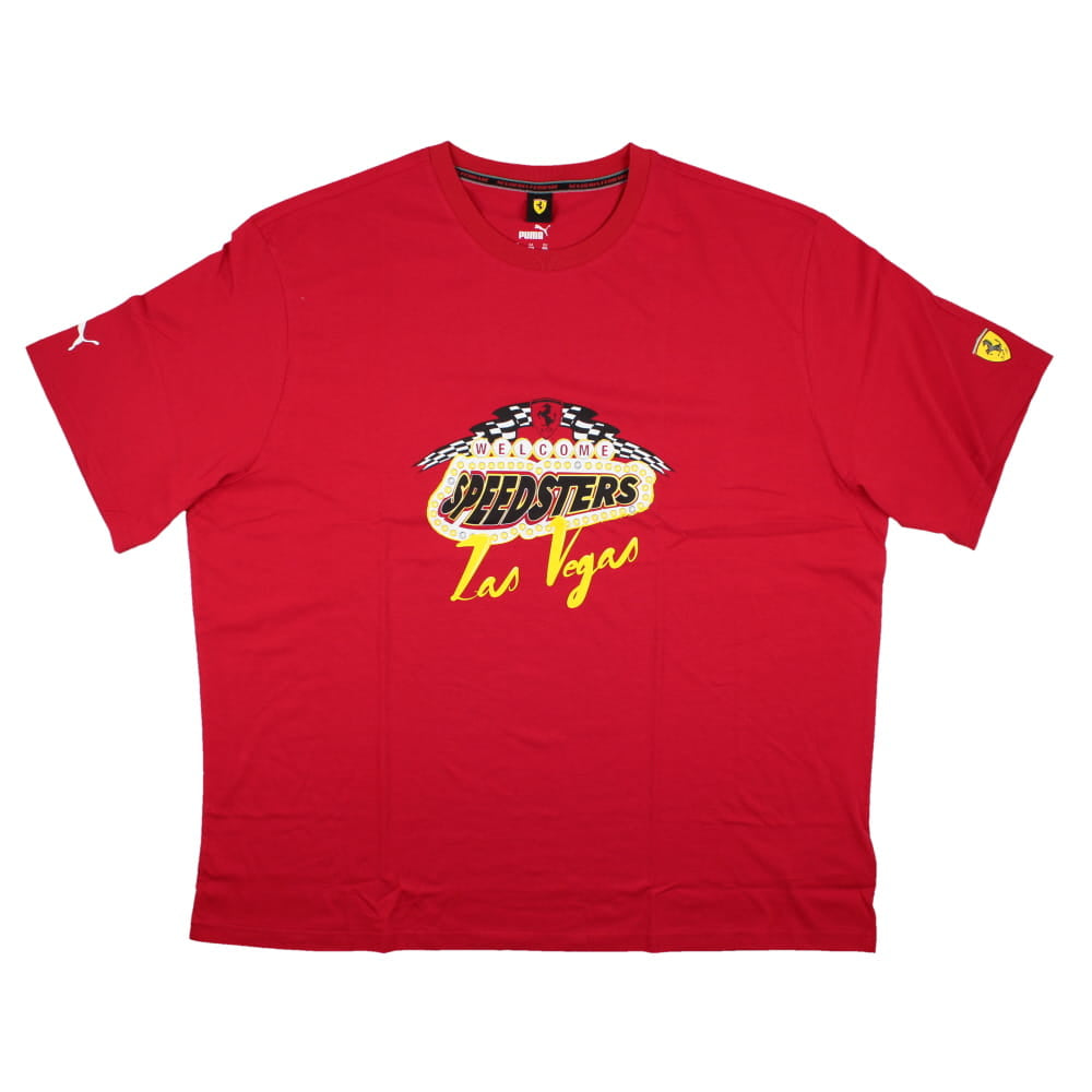 2023 Ferrari Race Garage Crew Las Vegas Tee (Red)_0