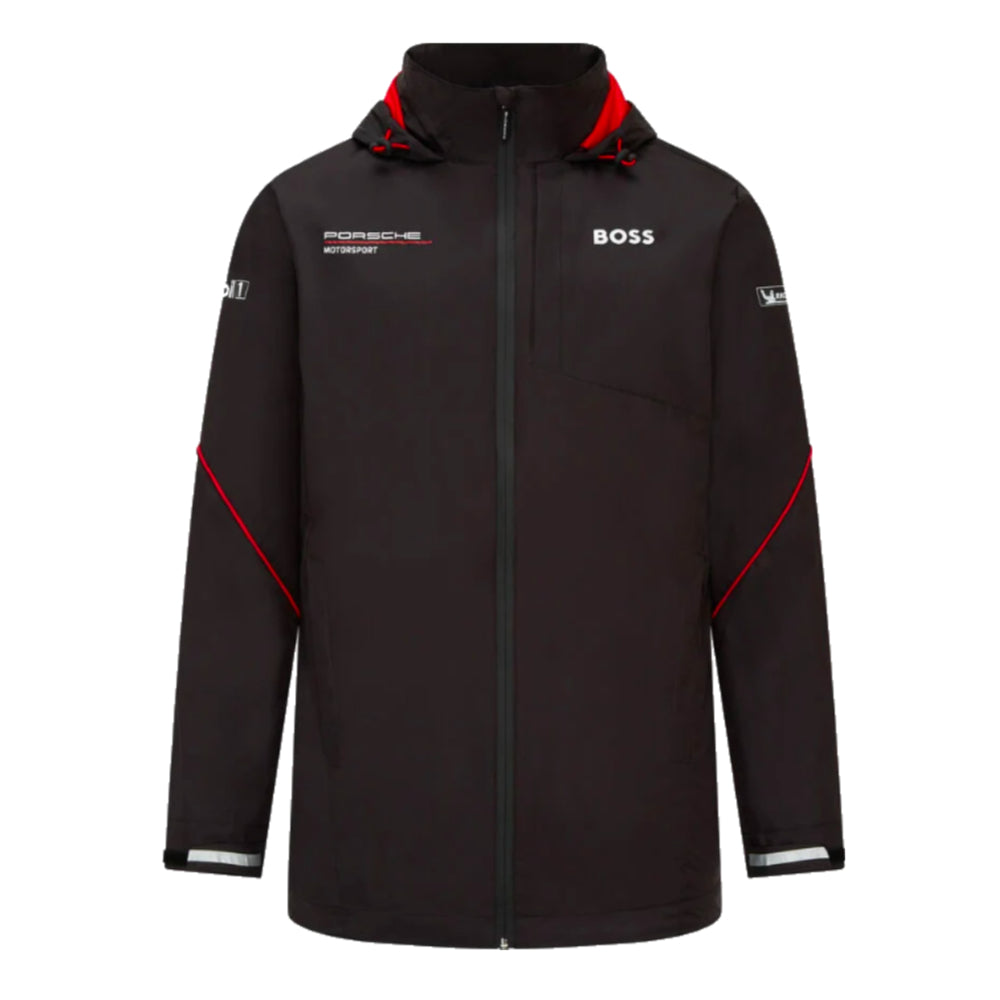 2024 Porsche Motorsport Team Rain Jacket (Black)_0
