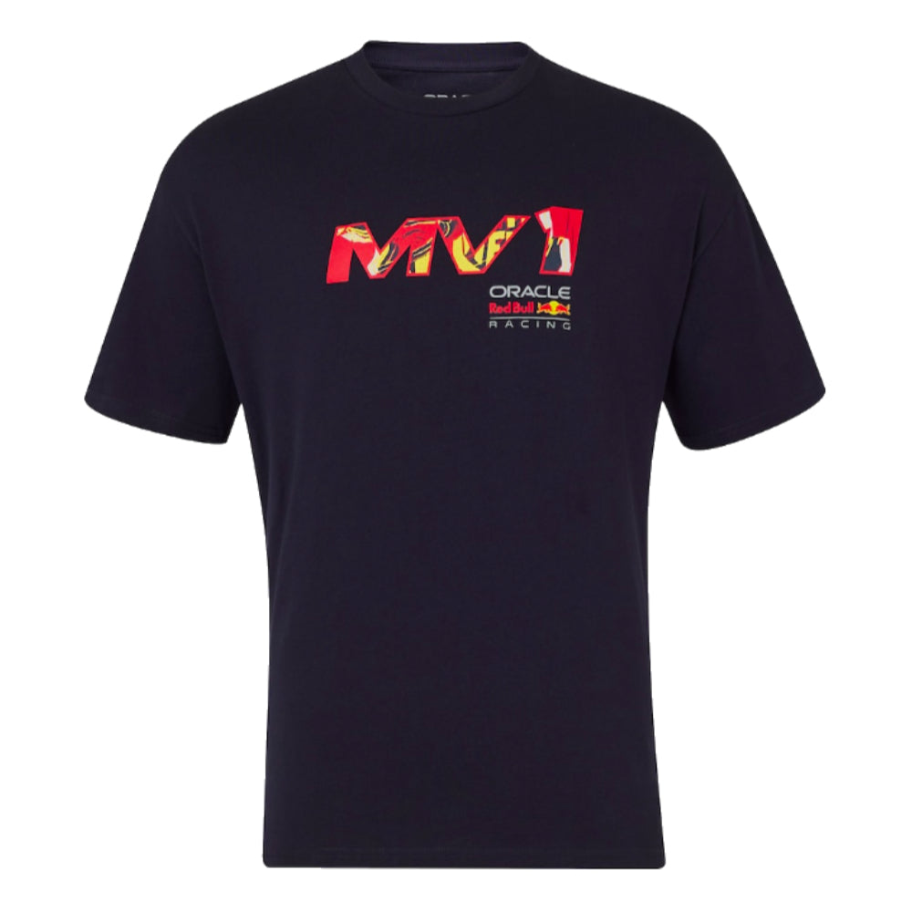 2024 Red Bull Max Verstappen Pop Art Oversized Tee (Navy)_0