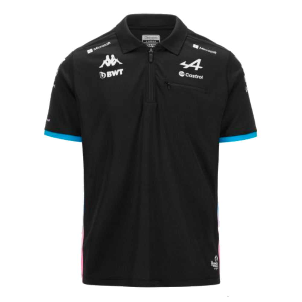 2024 Alpine BWT Team Polo Shirt (Black)_0