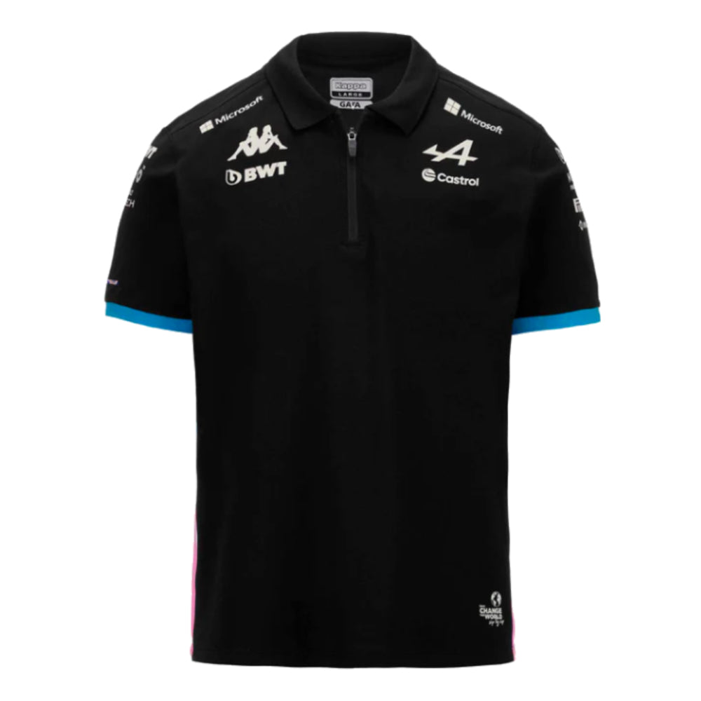 2024 Alpine BWT Team Polo Shirt (Black) - Kids_0