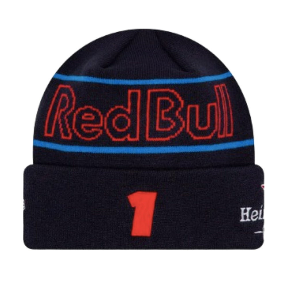 2024 Red Bull Racing Max Verstappen Team Navy Cuff Knit Beanie Hat_0