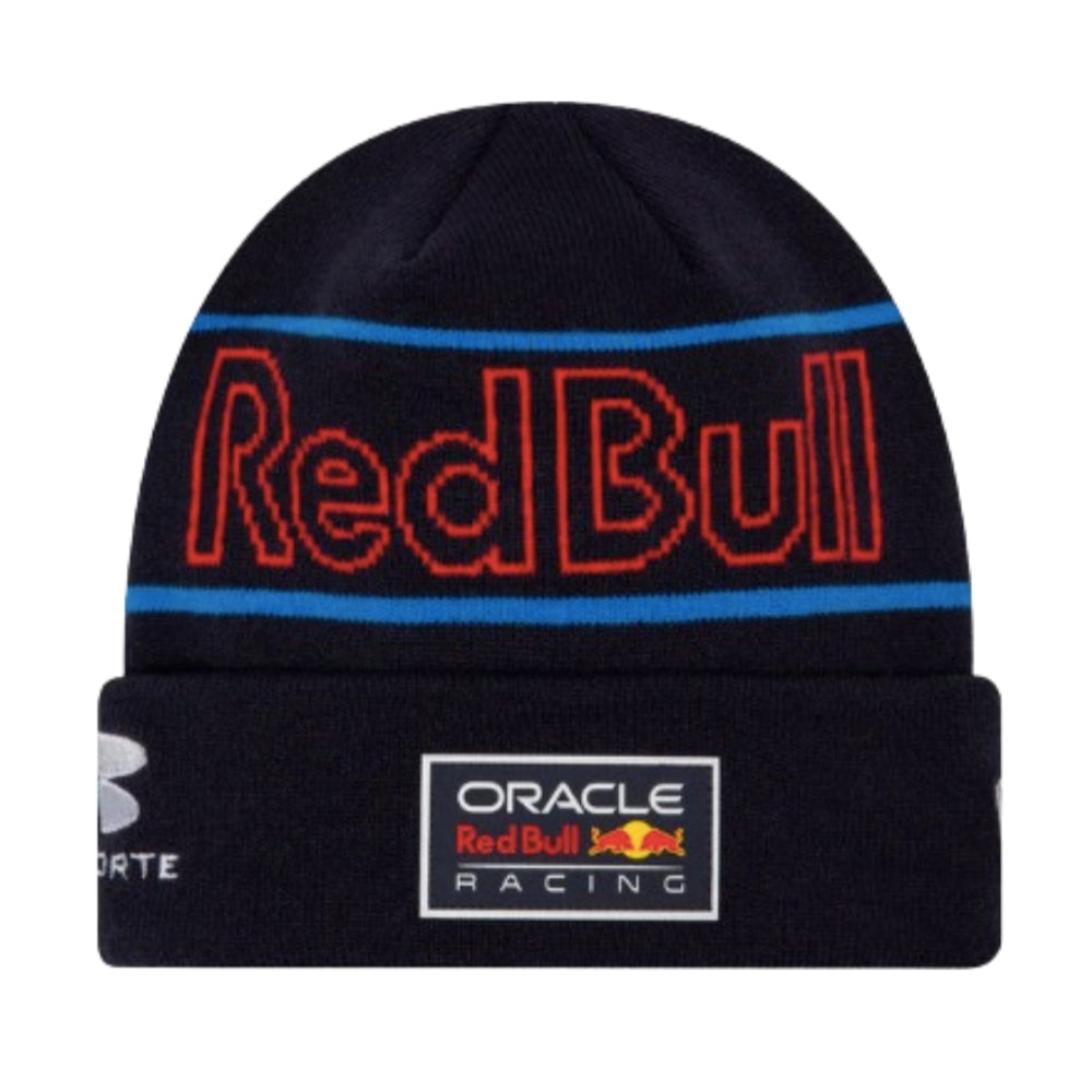 2024 Red Bull Racing Sergio Perez Team Navy Cuff Knit Beanie Hat_1