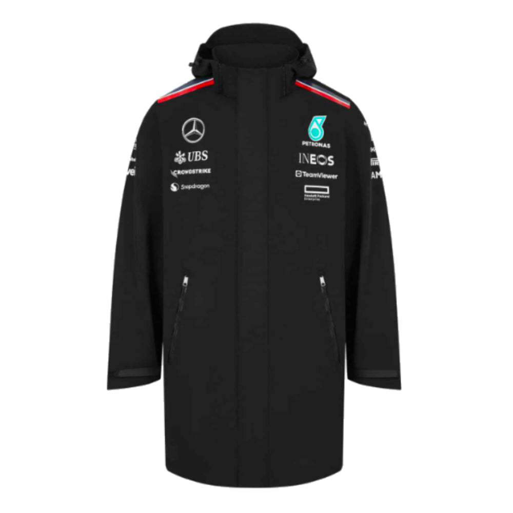 2024 Mercedes Team Rain Jacket (Black)_1
