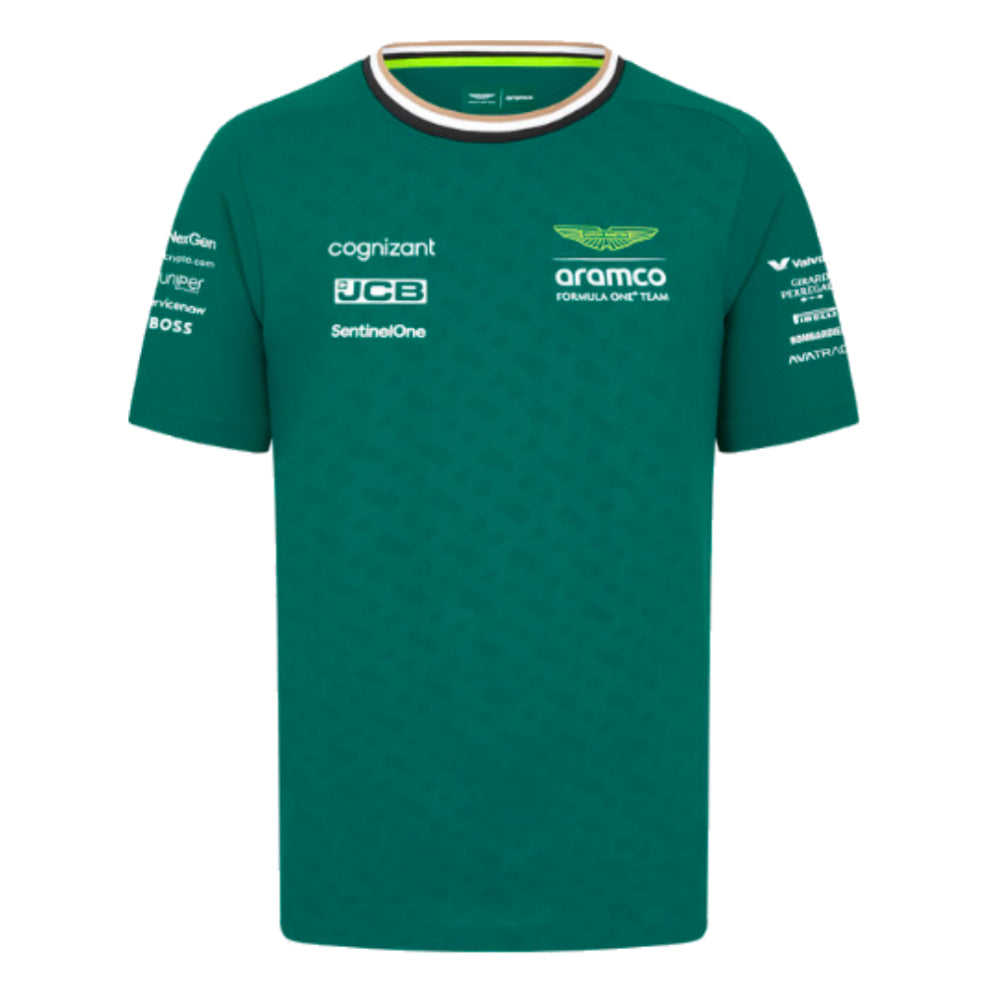 2024 Aston Martin Team T-Shirt (Green) - Kids_0