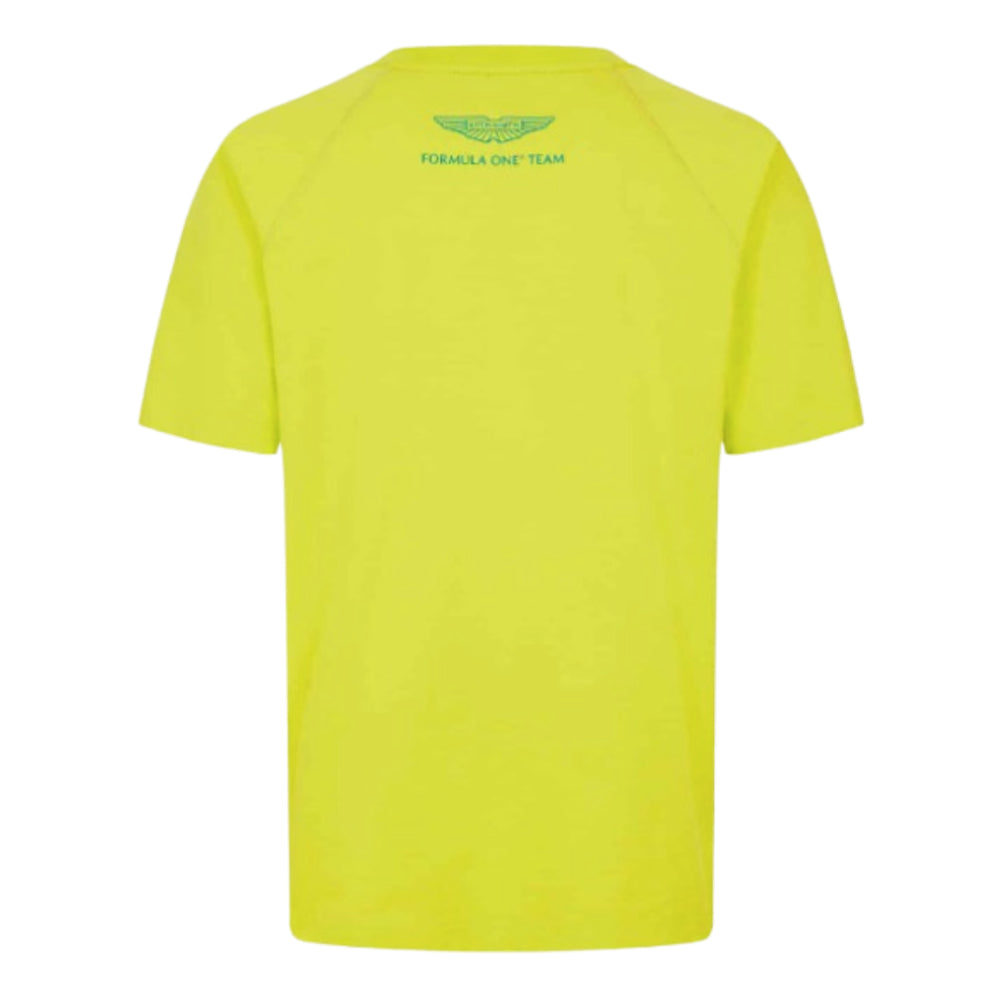 2024 Aston Martin Mens Logo T-Shirt (Lime)_1